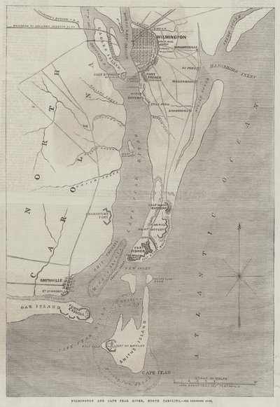 Wilmington y el río Cape Fear, Carolina del Norte de John Dower